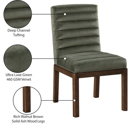 Evelyn Green Velvet Dining Chair