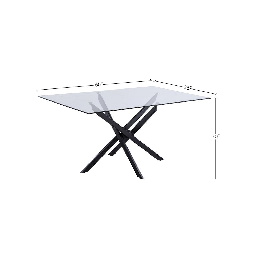 Xander Matte Black Dining Table