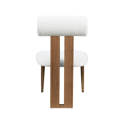 Dario Cream Boucle Fabric Dining Chair, Set of 2