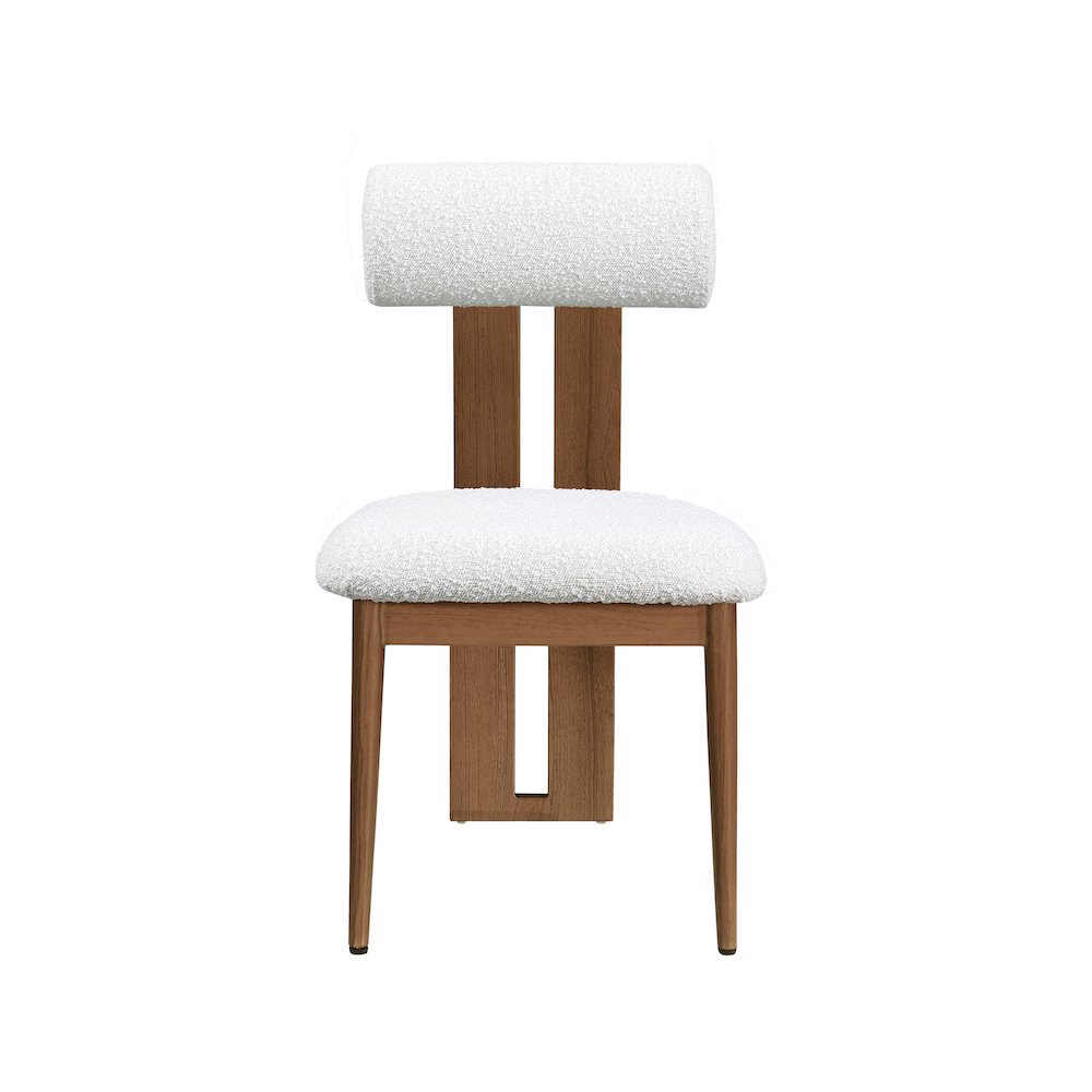 Dario Cream Boucle Fabric Dining Chair, Set of 2