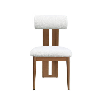 Dario Cream Boucle Fabric Dining Chair, Set of 2
