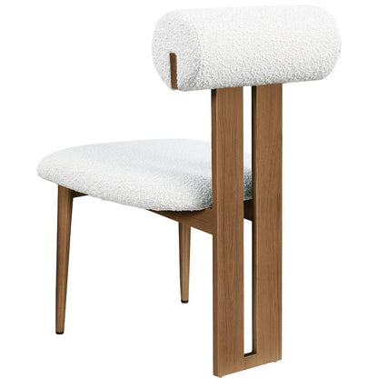 Dario Cream Boucle Fabric Dining Chair, Set of 2