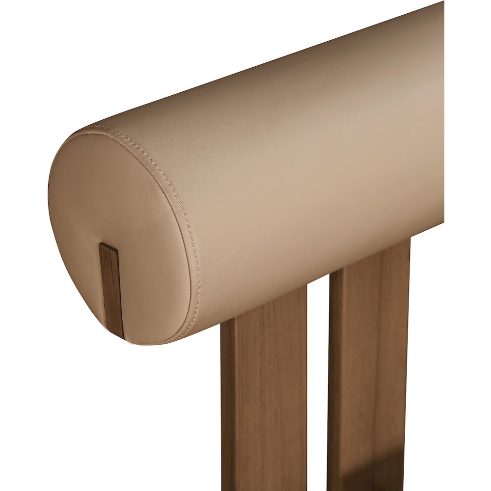 Dario Tan Vegan Leather Dining Chair, Set of 2