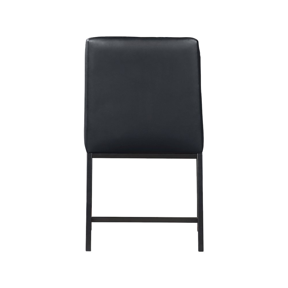 Bryce Black Vegan Leather Dining Chair, Set of 2