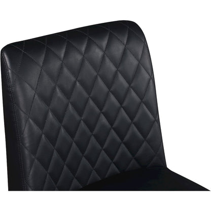 Bryce Black Vegan Leather Dining Chair, Set of 2