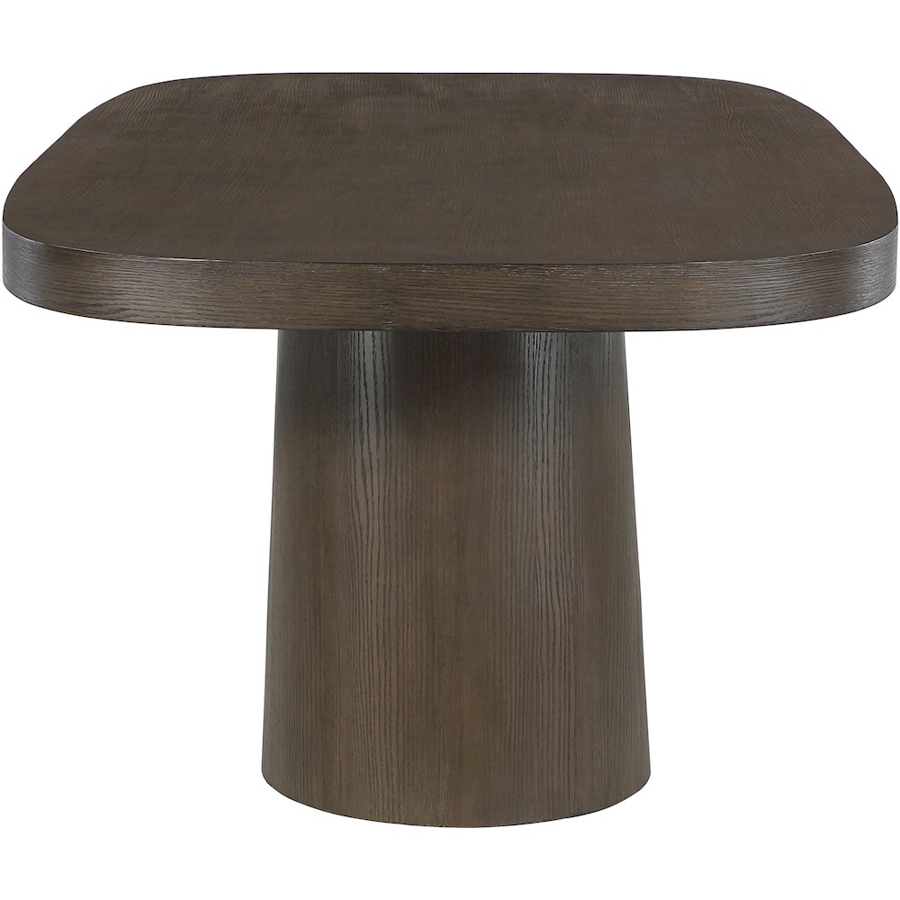 Woodhaven 95.5" Brown Solid Wood And Oak Veneer Dining Table (3 Boxes)