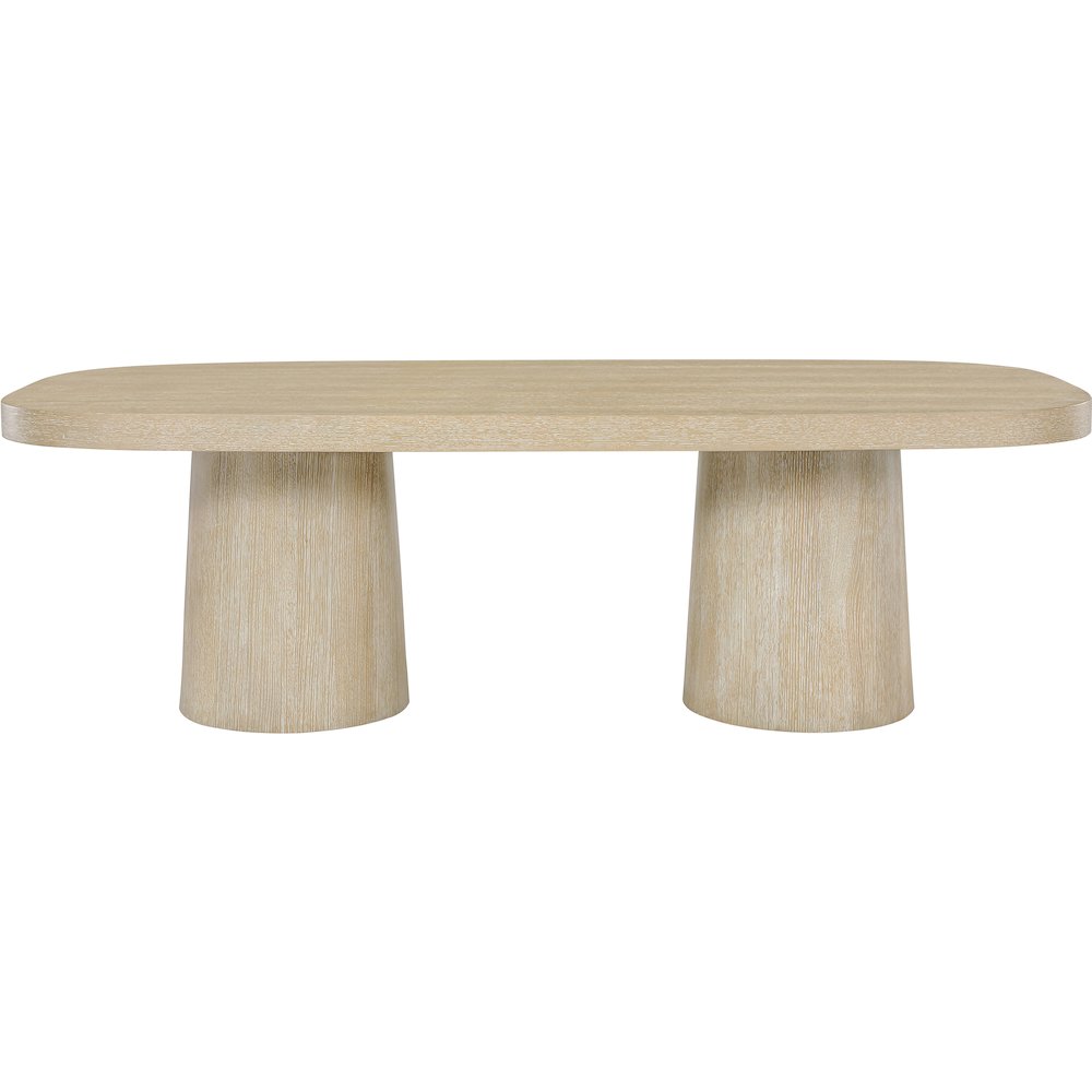 Woodhaven 95.5" Natural Solid Wood And Oak Veneer Dining Table (3 Boxes)