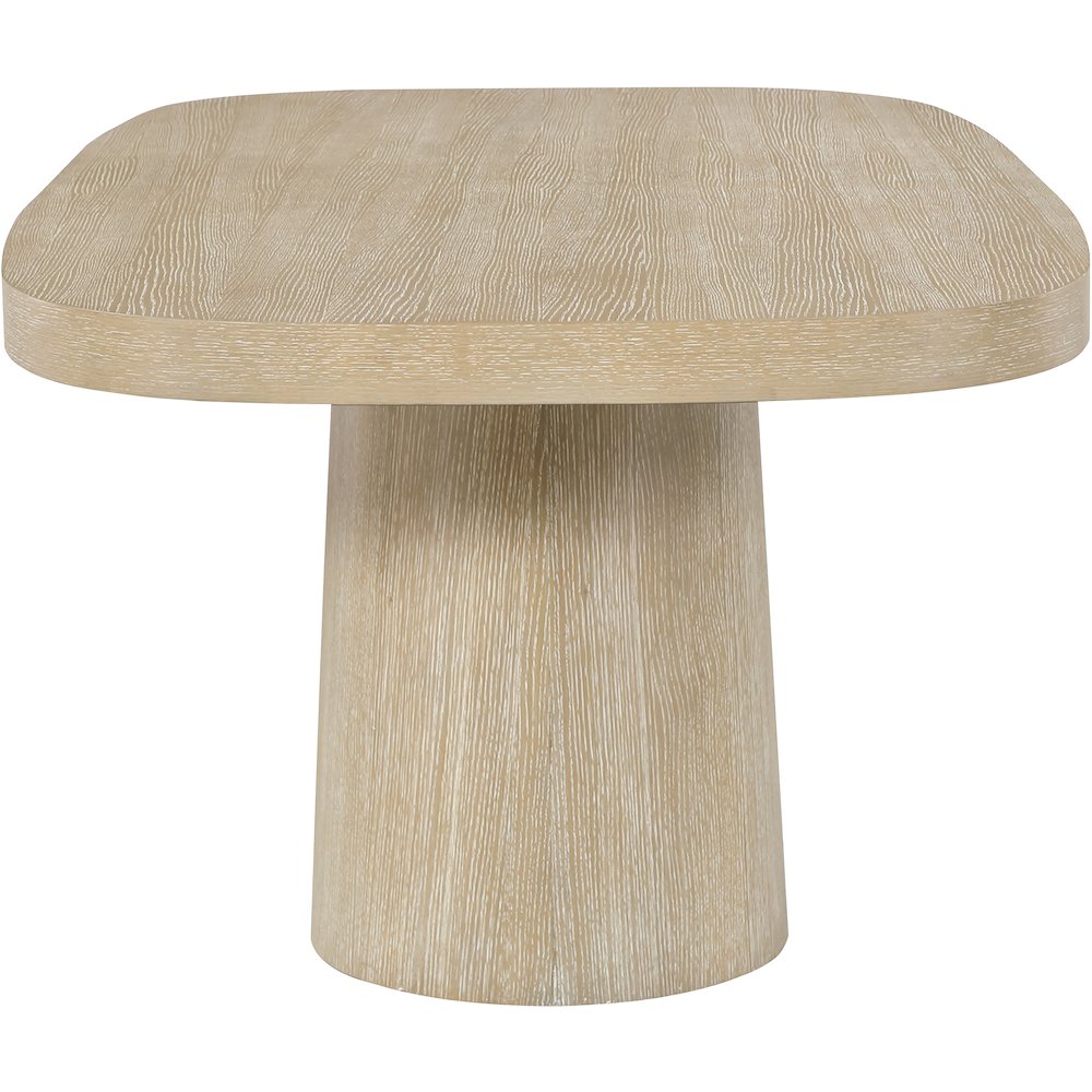 Woodhaven 95.5" Natural Solid Wood And Oak Veneer Dining Table (3 Boxes)