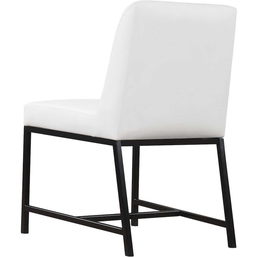 Bryce White Vegan Leather Dining Chair, Set of 2