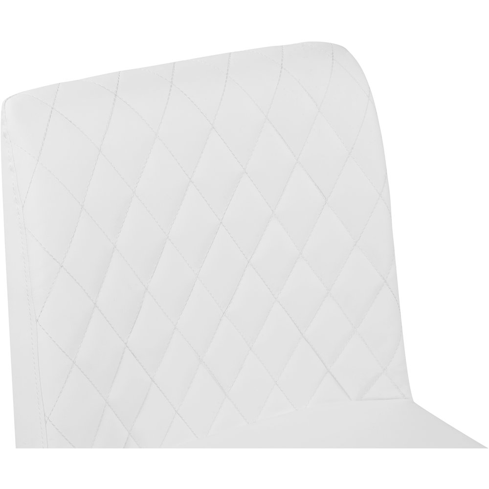 Bryce White Vegan Leather Dining Chair, Set of 2