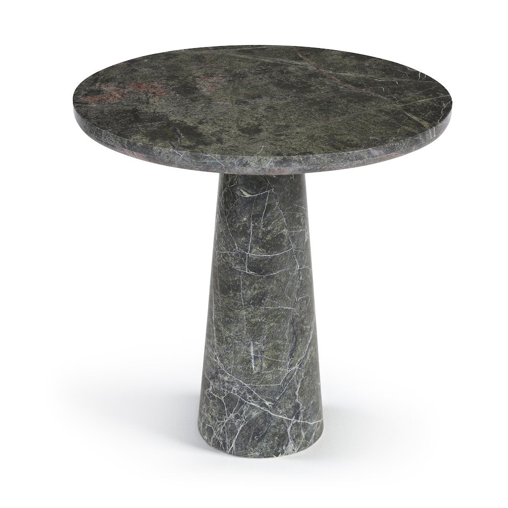 Fontelina 30" Green Genuine Marble Bistro Dining Table