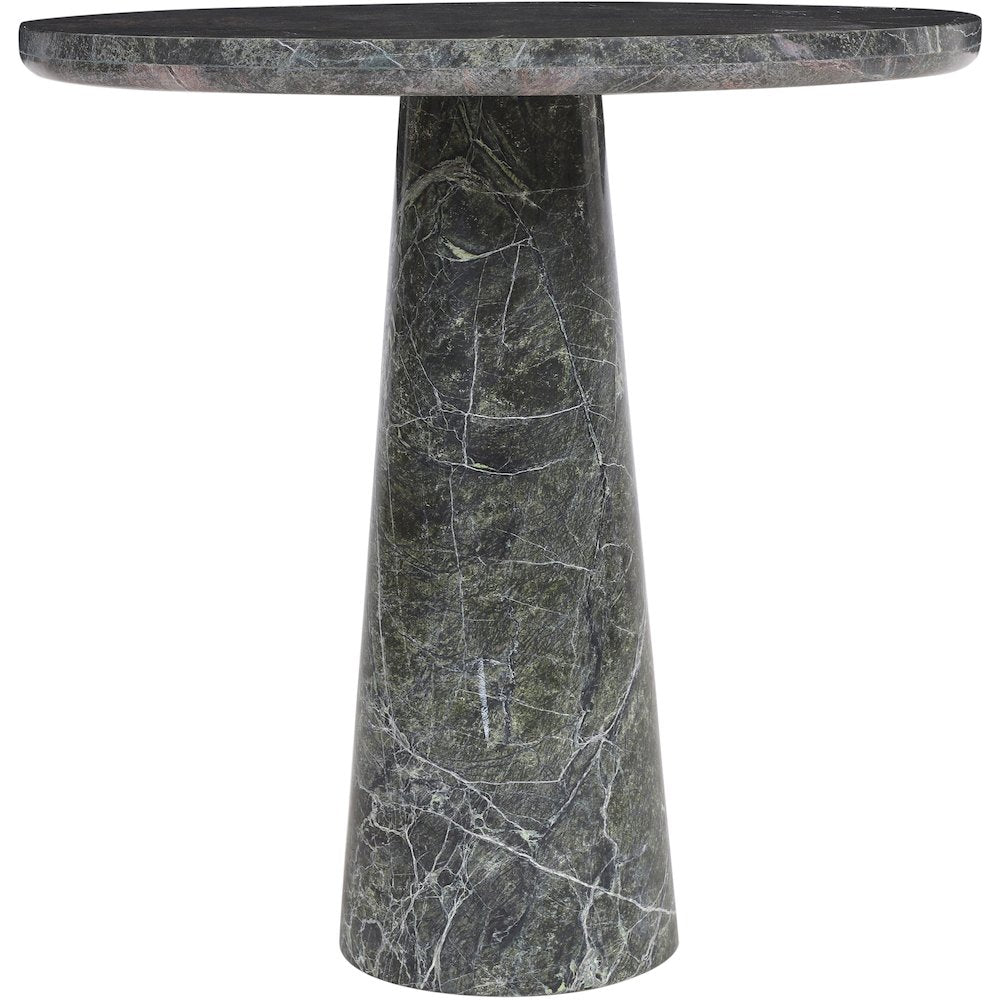 Fontelina 30" Green Genuine Marble Bistro Dining Table