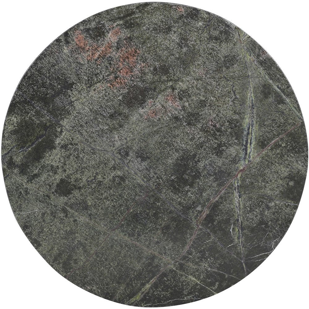 Fontelina 30" Green Genuine Marble Bistro Dining Table