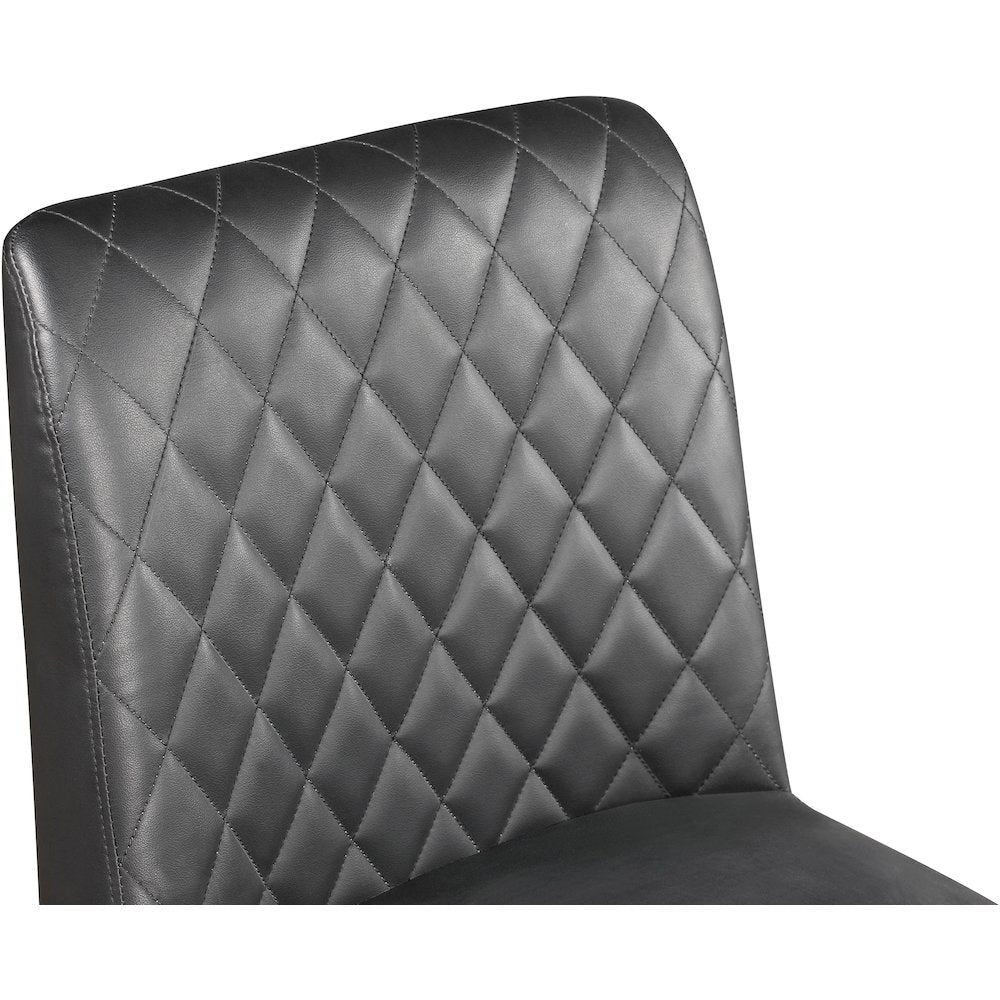 Bryce Grey Vegan Leather Stool, Set of 2