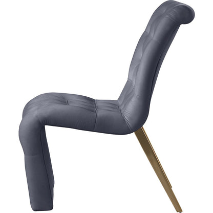 Curve Grey Velvet Dining Chair, Set of 2