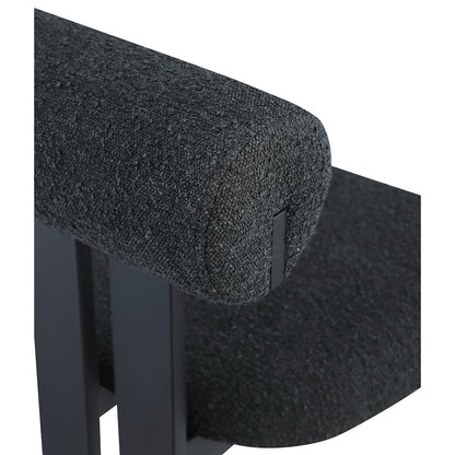 Dario Black Boucle Fabric Dining Chair, Set of 2