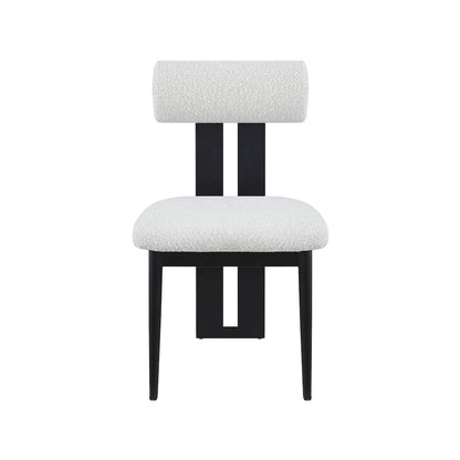 Dario Cream Boucle Fabric Dining Chair, Set of 2