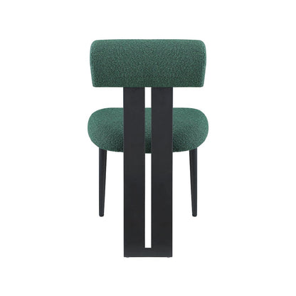 Dario Green Boucle Fabric Dining Chair, Set of 2
