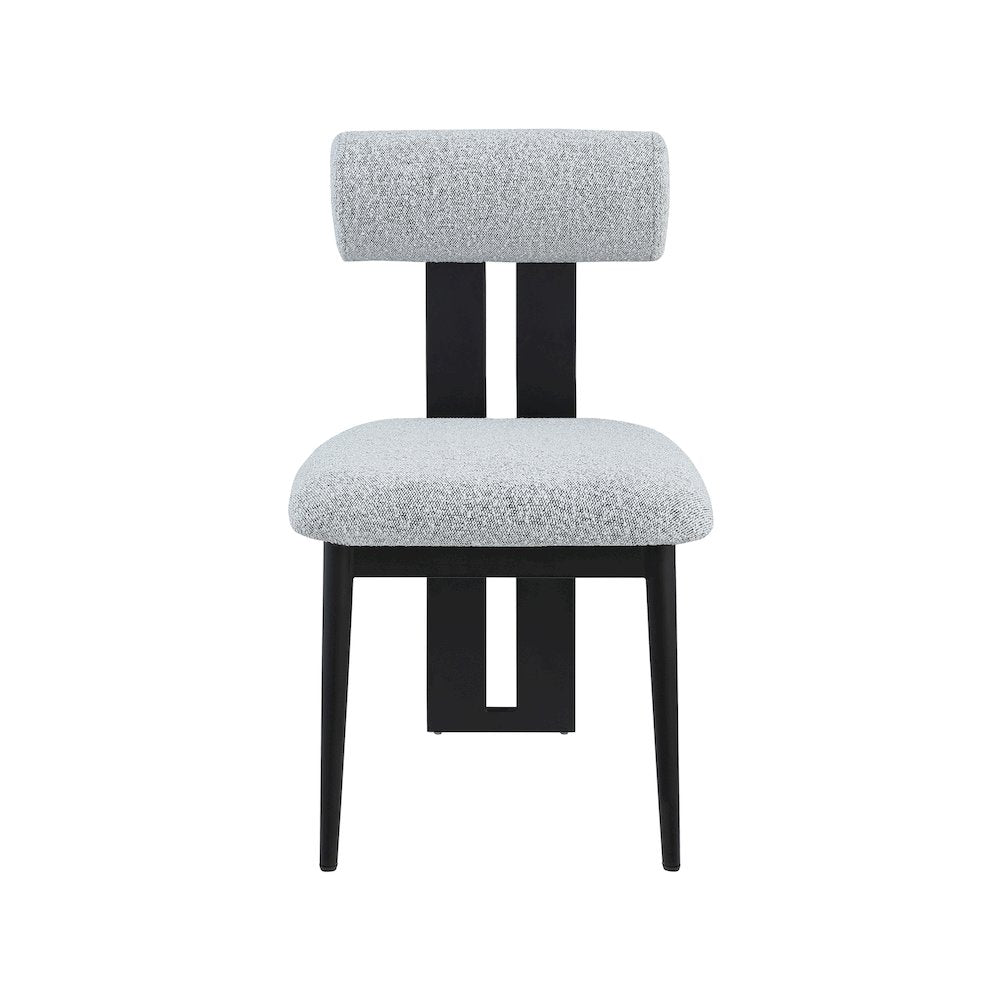 Dario Grey Boucle Fabric Dining Chair, Set of 2