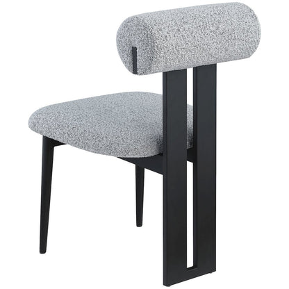 Dario Grey Boucle Fabric Dining Chair, Set of 2