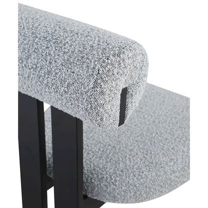 Dario Grey Boucle Fabric Dining Chair, Set of 2