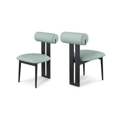 Dario Mint Vegan Leather Dining Chair, Set of 2