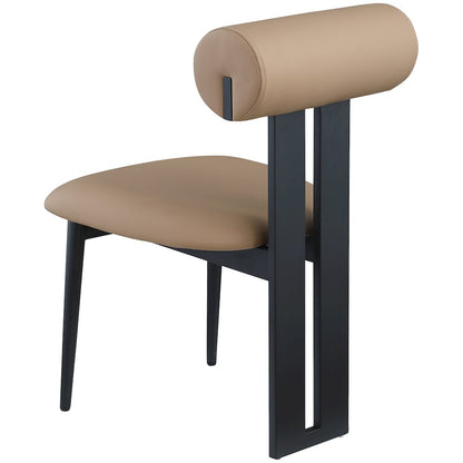 Dario Tan Vegan Leather Dining Chair, Set of 2