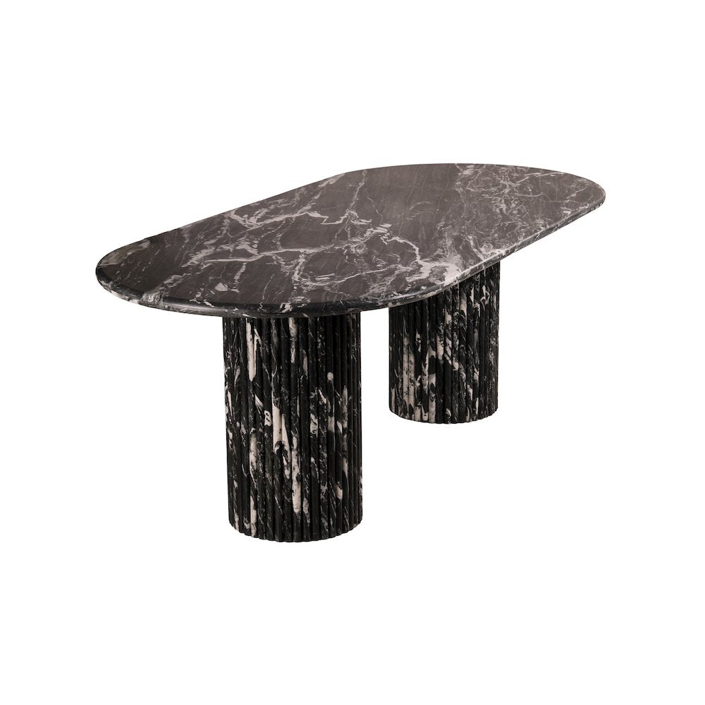 Messina Black Marble Dining Table