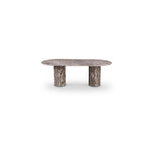 Messina Brown Marble Dining Table