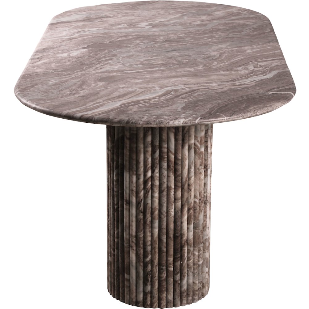 Messina Brown Marble Dining Table