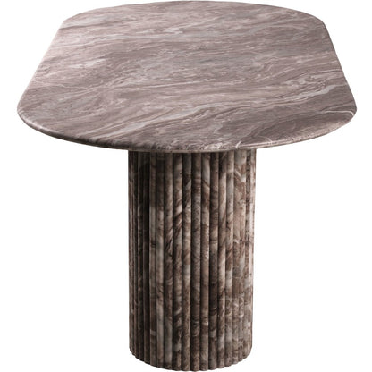 Messina Brown Marble Dining Table