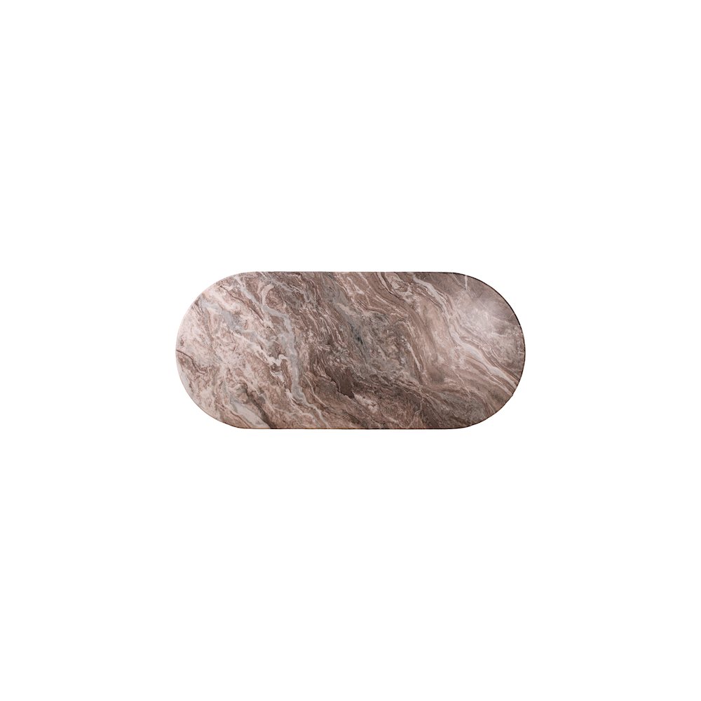 Messina Brown Marble Dining Table