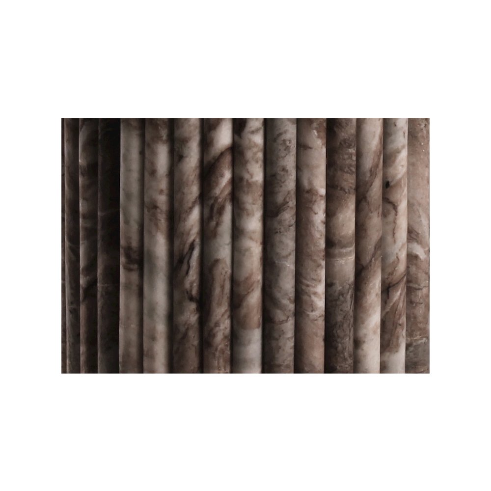 Messina Brown Marble Dining Table