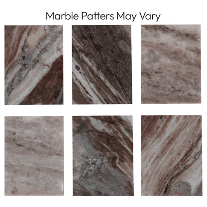 Messina Brown Marble Dining Table