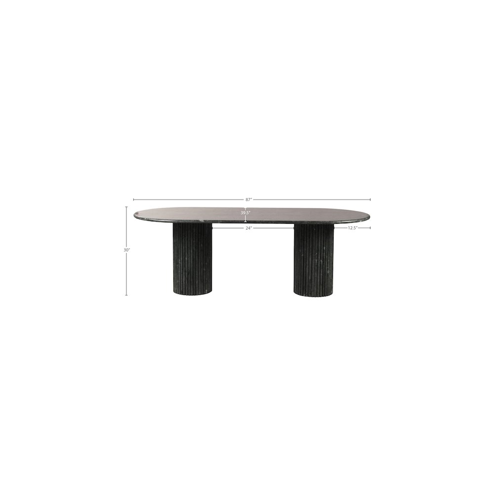 Messina Green Marble Dining Table