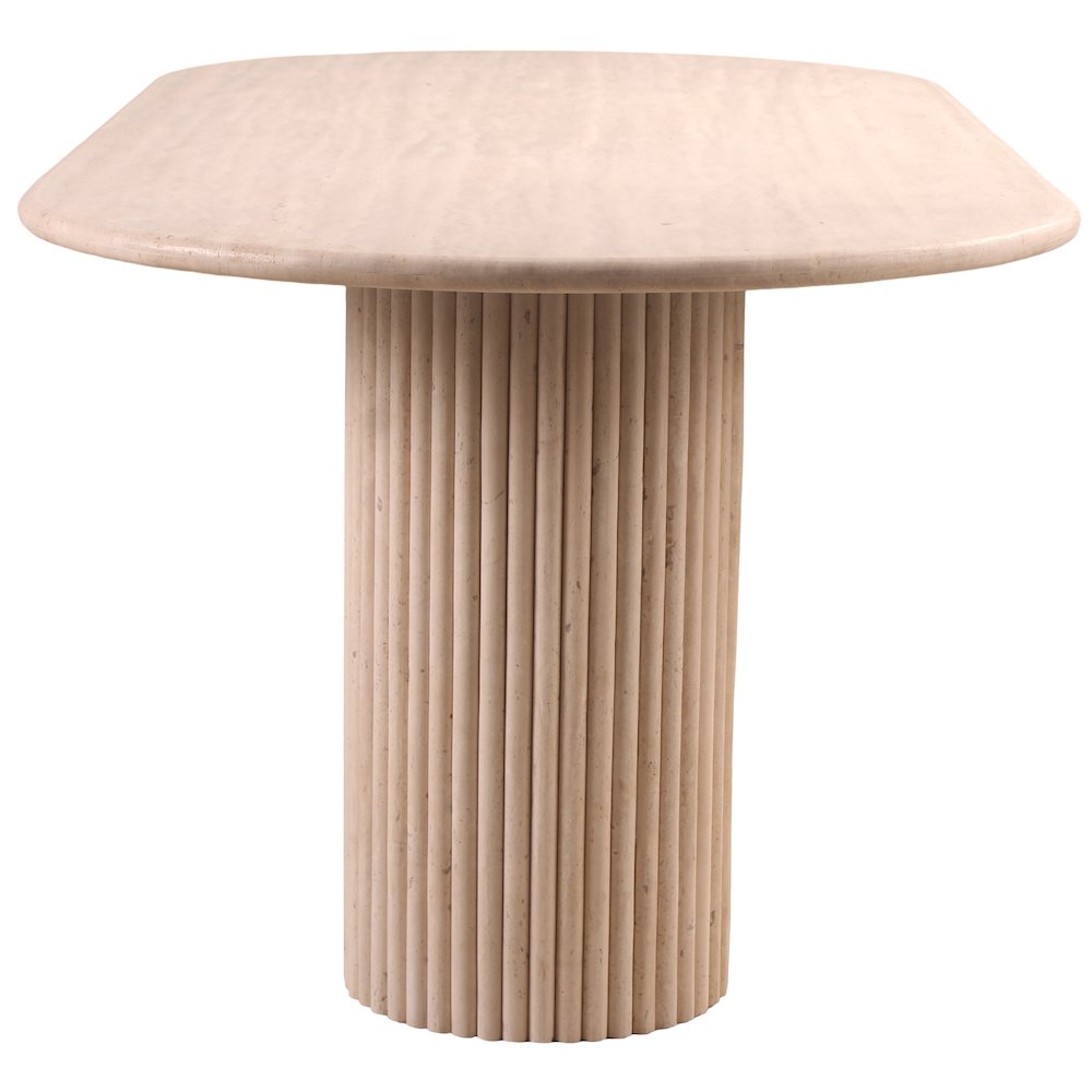 Messina Beige Travertine Dining Table