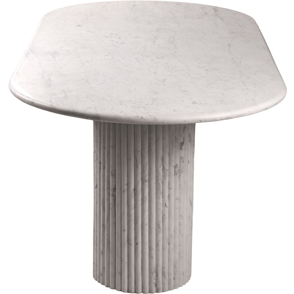 Messina White Marble Dining Table