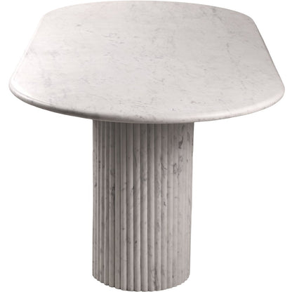 Messina White Marble Dining Table