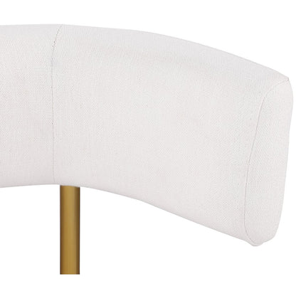 Rivage Cream Durable Linen Textured Fabric Dining Chair, Set of 2