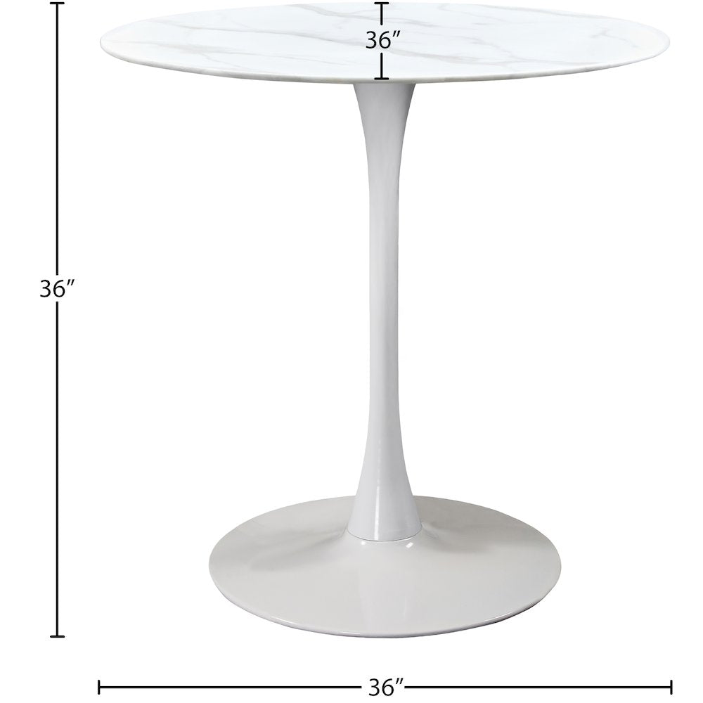Tulip White Counter Height Table