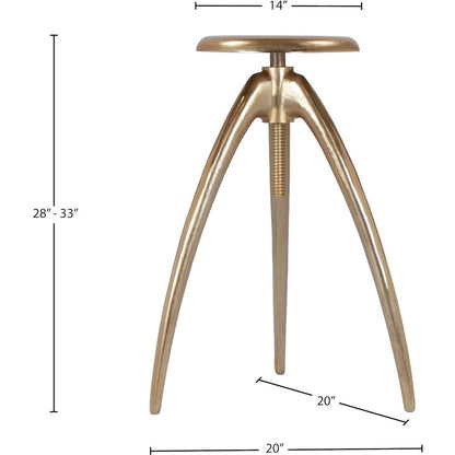 Clara Gold Aluminum Counter/Bar Stool