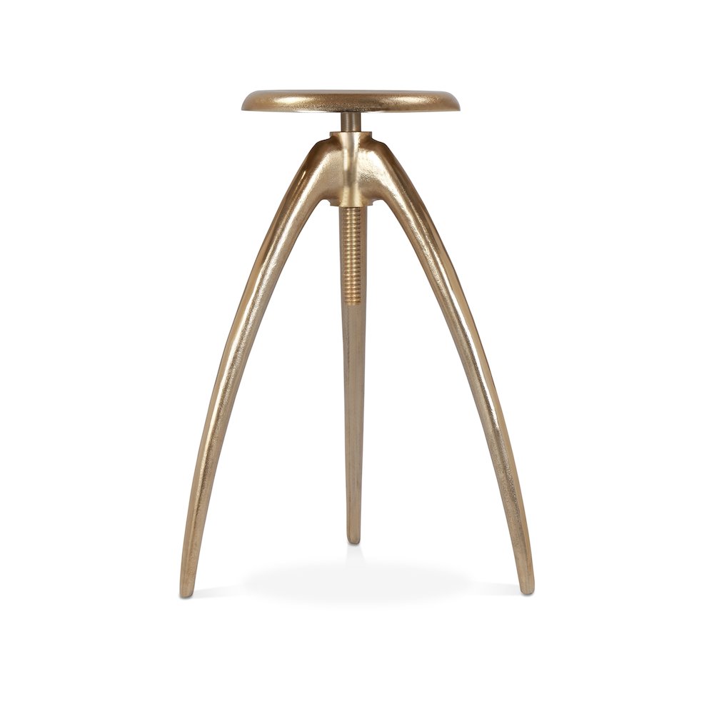 Clara Gold Aluminum Counter/Bar Stool