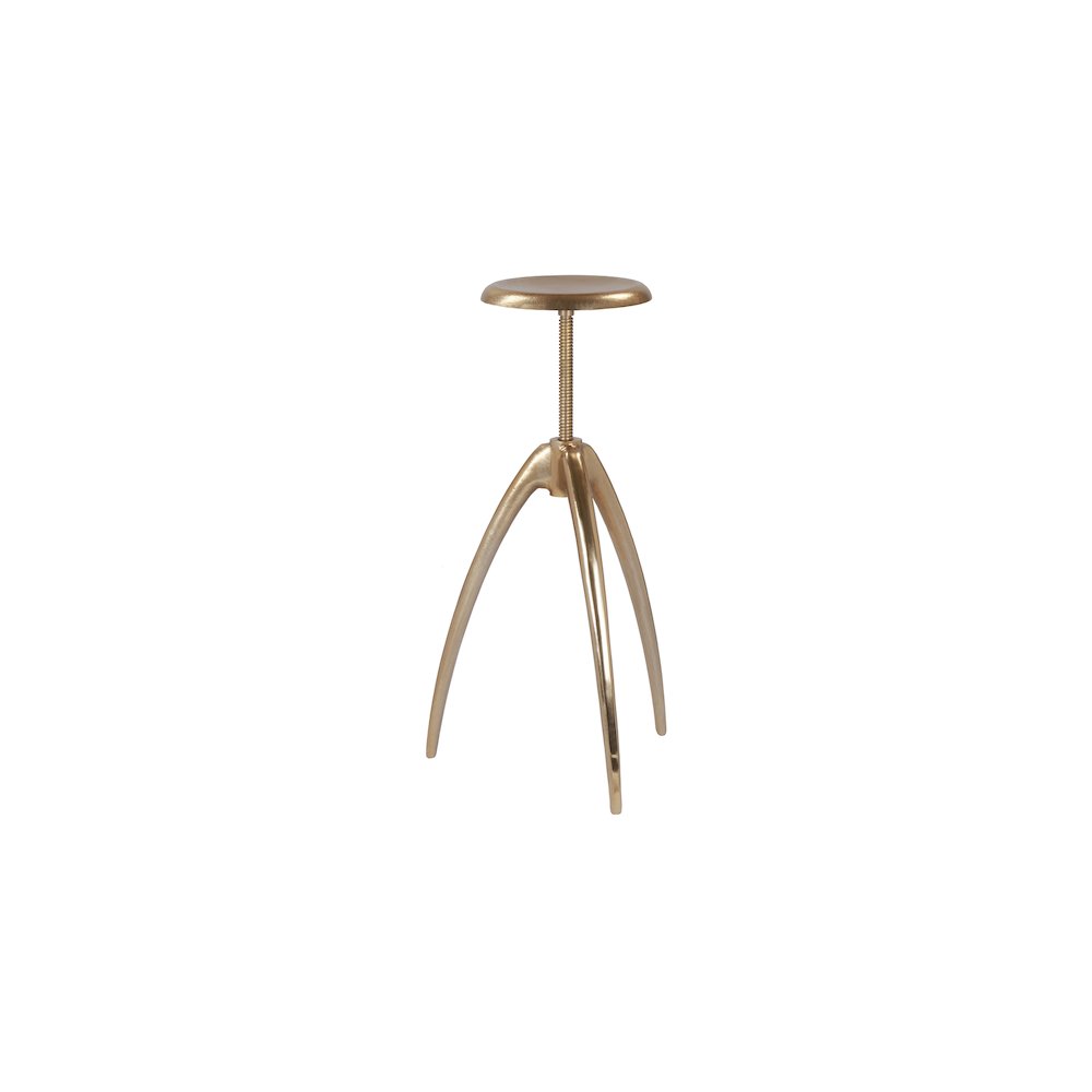 Clara Gold Aluminum Counter/Bar Stool