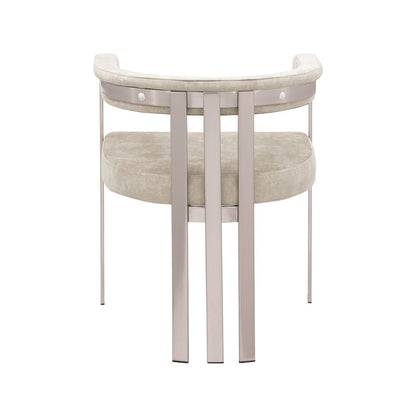 Marcello Beige Velvet Dining Chair, Set of 2