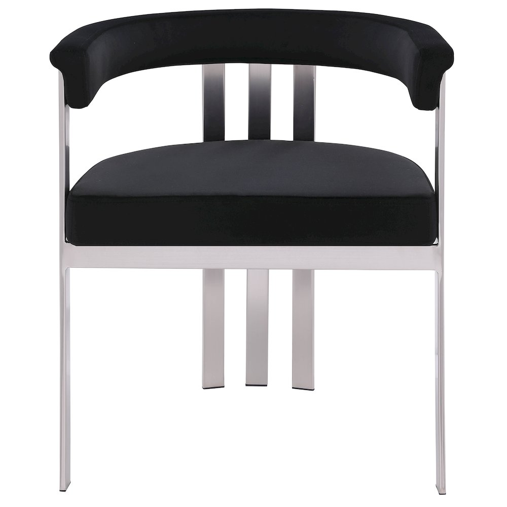 Marcello Black Velvet Dining Chair, Set of 2