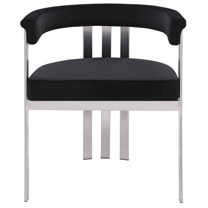 Marcello Black Velvet Dining Chair, Set of 2