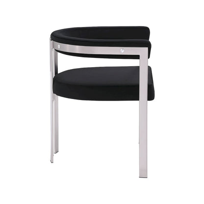 Marcello Black Velvet Dining Chair, Set of 2