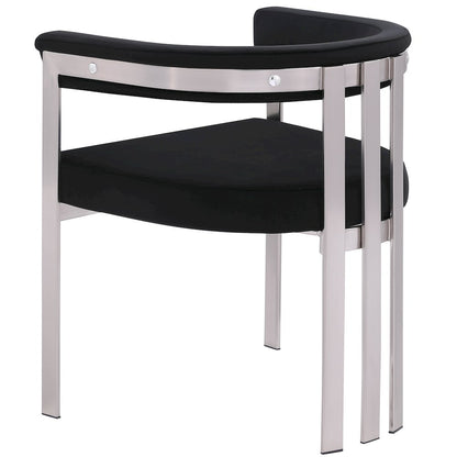 Marcello Black Velvet Dining Chair, Set of 2