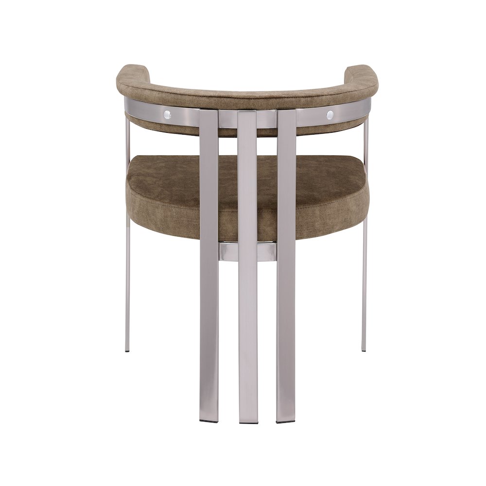 Marcello Brown Velvet Dining Chair, Set of 2