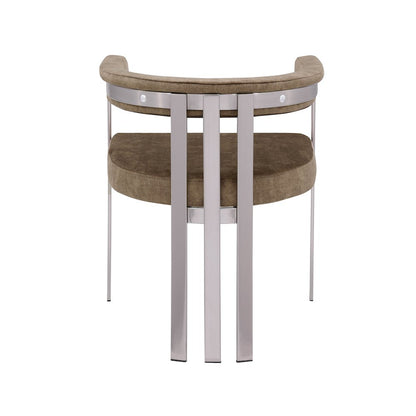Marcello Brown Velvet Dining Chair, Set of 2